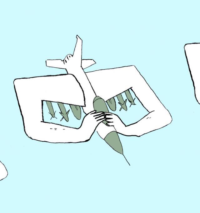 cartoon drie f16s